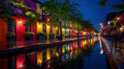 Fototapeta premium French Quarter Artwork Capturing The Soul Of New Orleans Music 