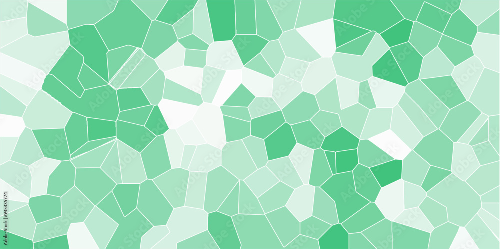 Aufkleber Abstract colorful background with triangles mosaic pattern vector backdrop with hexagons. colorful stoke colors stone tile pattern, vector. Vintage green concrete road texture background.