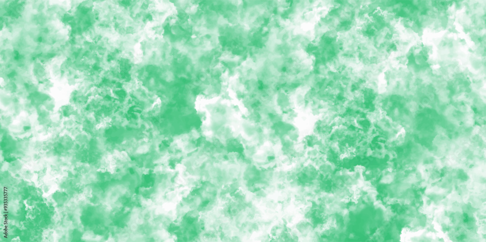 Poster abstract watercolor featuring a blue and white sky with wispy clouds. blue texture background on whi