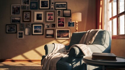 A Cozy Living Room with Personal Touches