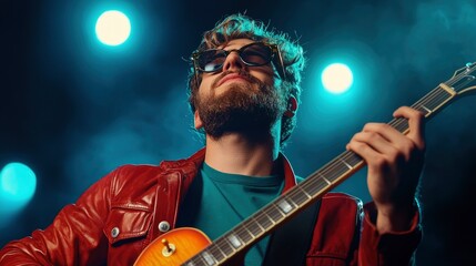 Obraz premium Grunge Music Background, Raw And Expressive 