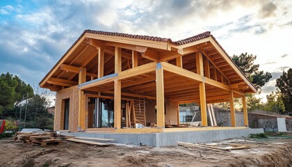 Under Construction Modern House.