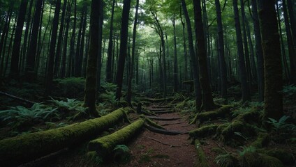 Obraz premium morning in the woods