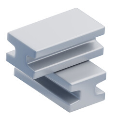 3D Steel Beam Model for Construction Analysis