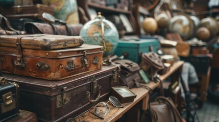 Vintage Suitcases and Globetrotting Memories.
