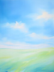 Obraz premium landscape with field and sky