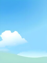 landscape with field and sky