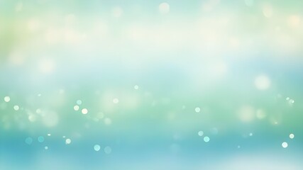 Obraz premium Soft Green Gradient with Gentle Bokeh Overlay background