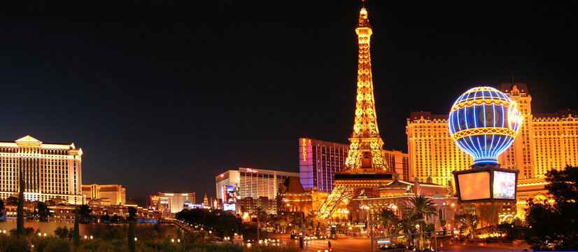 The Paris Casino on the Las Vegas strip, Nevada, USA