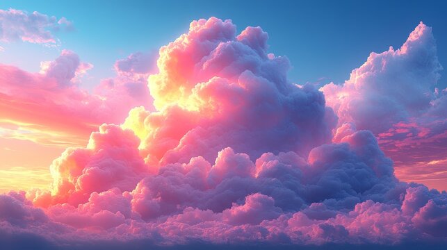 A cloud colorful cartoon style high resolution vec  846 sky, cloud, clouds, nature, blue, weather, sun, light, cloudscape, day, dramatic, heaven, cloudy, sunset, white, storm, summer, beautiful, air, 
