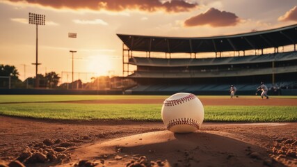 Banner Background for Spalding Baseball Day for Advertisement and Social Media