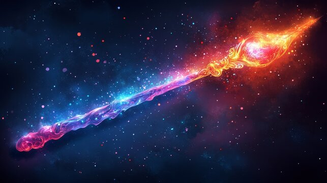 A magic wand colorful cartoon style high resolutio  780 space, galaxy, nebula, star, stars, sky, night, universe, astronomy, abstract, light, cosmos, blue, dark, constellation, planet, supernova, scie