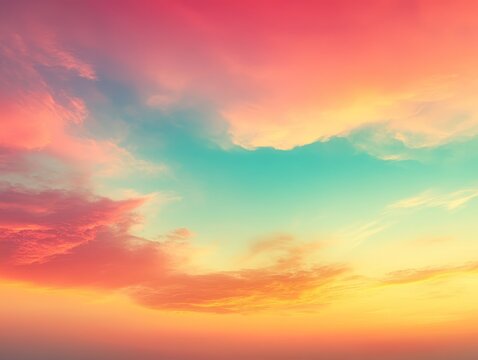Create a soft pastel gradient background that tran  484 sky, sunset, sun, clouds, cloud, nature, sunrise, orange, red, blue, abstract, dusk, light, cloudscape, landscape, weather, evening, yellow, bea