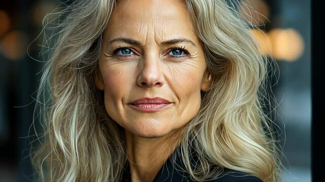 Attractive mature successful woman portrait