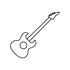 Guitar icon vector. acoustic illustration sign. audio symbol.