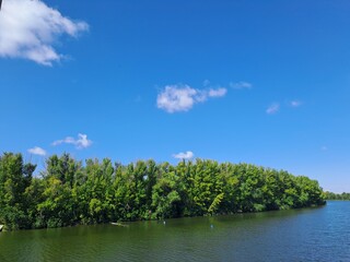 Fototapeta premium landscape with river