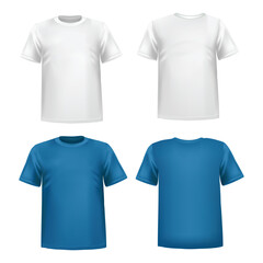 T-Shirt whiter and blue