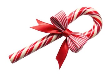 Candy Cane Design: Create a red and white striped candy cane, optionally with a small bow. Use a white background for contrast.