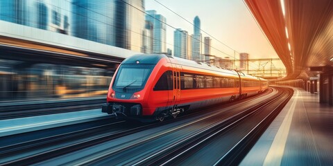Fototapeta premium commuter train