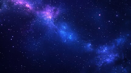 Naklejka premium A beautiful depiction of a starry galaxy with vibrant colors and cosmic elements.