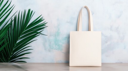 Customizable tote bag mockup with a logo placeholder, focus on branding and professional design