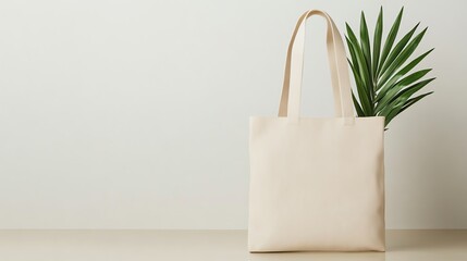 Customizable tote bag mockup with a logo placeholder, focus on branding and professional design