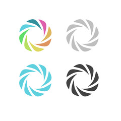 CREATIVE COMPANY COLORFUL SIGN SYMBOL LOGO VECTOR ISOLATED ON WHITE