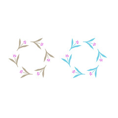 Natural Product Leaves Sign Symbol Logo Vector