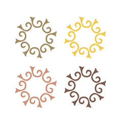 HEALTH WELLNESS SPA AYURVEDA RESORT SIGN SYMBOL LOGO ISOLATED ON WHITE