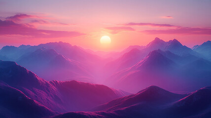 Motivational poster template with an encouraging phrase, set against a blurred background of serene mountains.