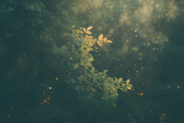 Obraz premium a vivid blend of golden yellow and emerald green with a textured abstract gradient