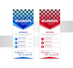 illustration rollup banner design