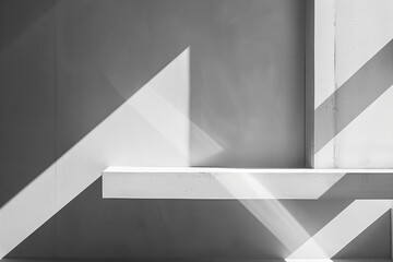 The beauty of minimalist architecture, with clean lines and monochromatic shades. Generative AI