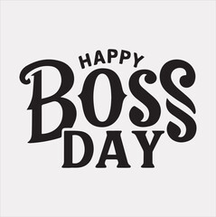 Boss's Day Vector silhouette illustration icon on a white background