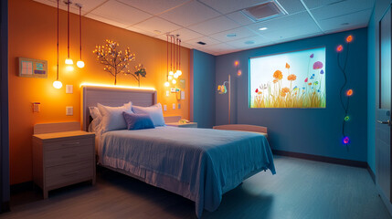 Calming Special Needs Room with Adjustable Lighting