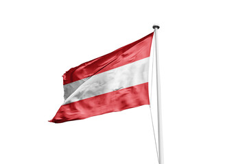 Austrian flag on transparent background. Png