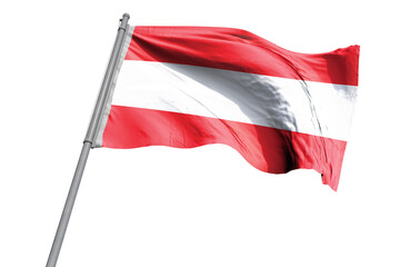 Austrian flag on transparent background. Png