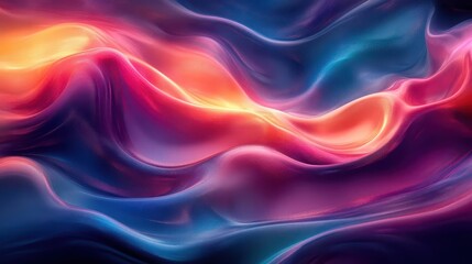 Obraz premium fractalinspired abstract background with swirling liquid metals iridescent colors and hypnotic patterns creating an otherworldly atmosphere