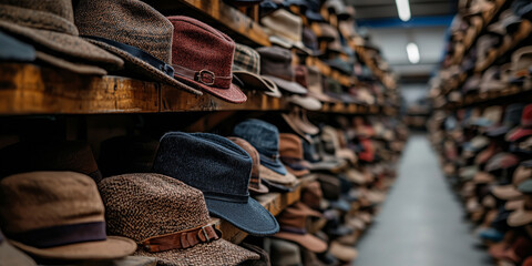 in the warehouse of the old hat factory