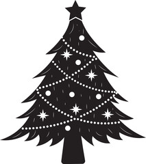 Christmas Tree silhouette, tree silhouette , christmas tree silhouette vector