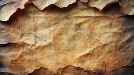 Fototapeta premium vintage newspaper texture weathered and aged paper with yellowed patina intricate fibrous details and subtle creases creating nostalgic grunge aesthetic