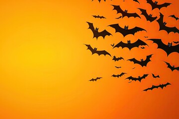 Obraz premium halloween background with bats