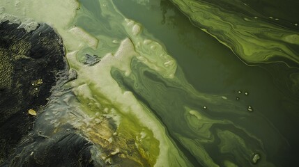 A factory emitting thick white smoke into the blue sky, set against a countryside landscape, representing industrial pollution.
