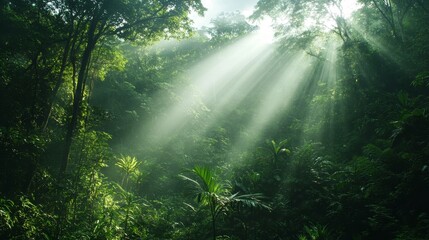 12082007 25 A lush green forest with rays of sunlight filtering through the trees --ar 16:9 --style raw --stylize 250 --v 6.1 Job ID: bfc805e9-c93a-4e22-8a64-99e0de72d993