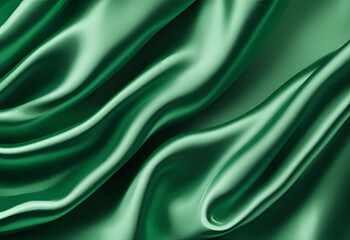 Obraz premium Green satin backgound