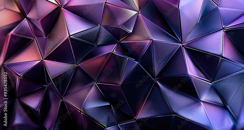 Fototapete abstract modern background in black and deep purple. shape in a geometric manner. 3d effect. angles,