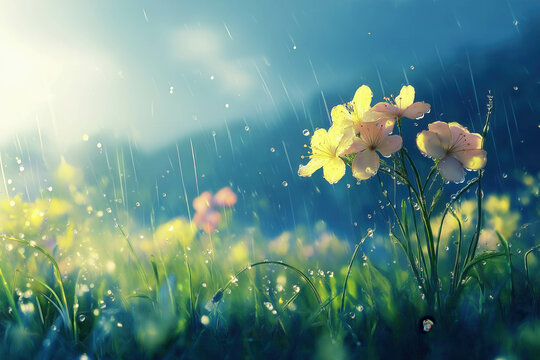 April Showers Background