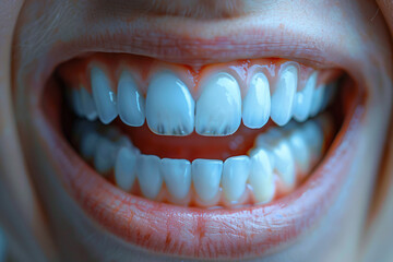 AI generated photo of beautiful woman on dentist appointment