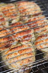 chicken on the grill