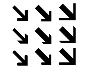 Fototapeta premium 矢印のアイコン素材のセット 23